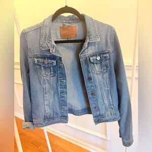 BoomBoom Jeans Medium Wash Denim Jacket Women’s Size M Classic Trucker Jacket